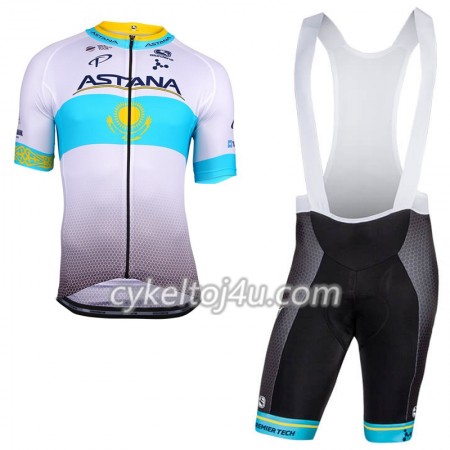Cykeltrøje + Cykelshorts 2018 Astana Pro Team Kasakhisk Mesterskaber